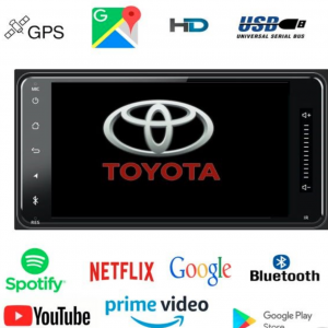 Toyota Android 13 stereo 7inch, 2024 Latest Gps, BT+ FREE Reverse Cam