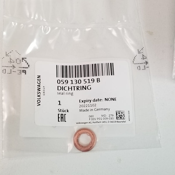 Replacement Volkswagen 059 130 519 B OEM Fuel Injector O-Rings 059130519B VW Audi