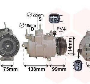 Air conditioning Compressor - Ford Mondeo Fusion for Lincoln MKZ DG9H19D629CC DG9H19D629CD 447280-6923 BH-FD260