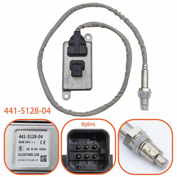 Replacement 441-5128-04 4415128-04 NOX Sensor Nitrogen Oxygen Sensor 24V,Compatible For CAT Caterpillar 441512804