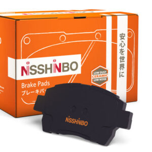 Replacement Nisshinbo BC1184A QuietCast Premium Ceramic Disc Brake Pad Set For: Lexus CT200h; Toyota Prius, Prius Plug-In, Prius Prime, Front